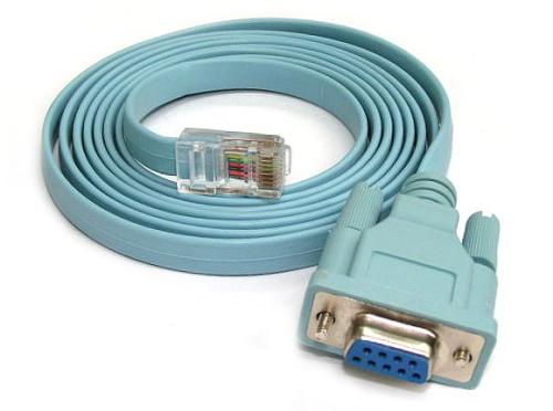DB9 F to RJ45 Cable Blue 1.8m